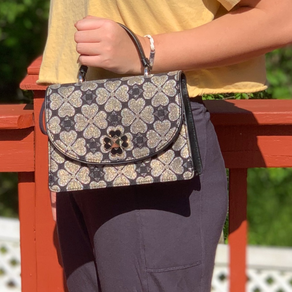 NWT KATE SPADE ODETTE JACQUARD SMALL TOP SATCHEL - Picture 6 of 7